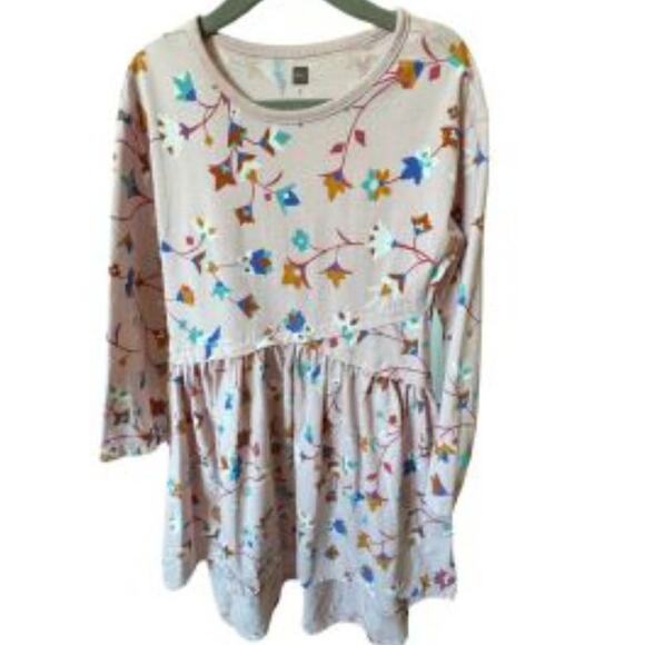 Tea Collection Other - Tea Collection Pink Asymmetrical Wrap Style Dress - Girls Size 5